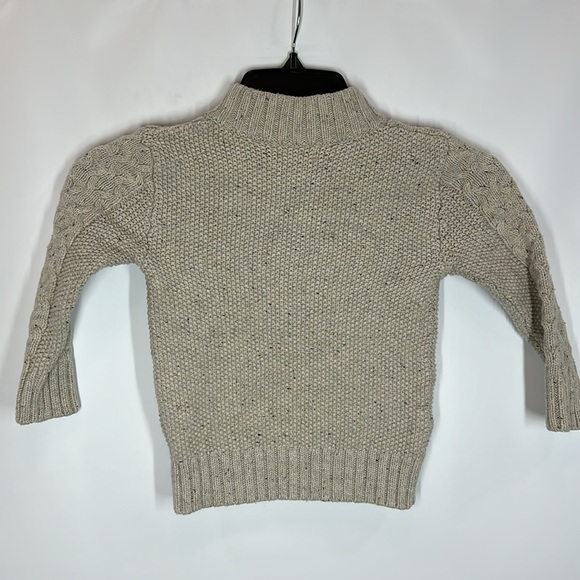 Cat & Jack | Toddler 3T Cable Knit Cream Sweater - Picture 8 of 8